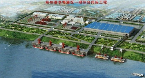 湖北一永久性砂石集并中心建成，總投資約2.5億元，年設(shè)計吞吐量360萬噸