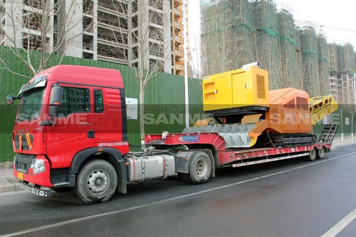 顛覆傳統(tǒng)裝車(chē)方式，山美履帶式取料機(jī)助您實(shí)現(xiàn)降本增效、節(jié)能減排！