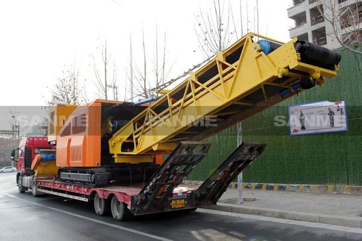 顛覆傳統(tǒng)裝車方式，山美履帶式取料機(jī)助您實(shí)現(xiàn)降本增效、節(jié)能減排！